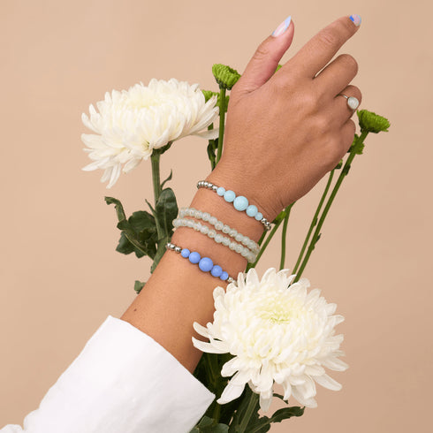 Ultramarin | Silber | Lumos Keramik-Ausdrucksarmband