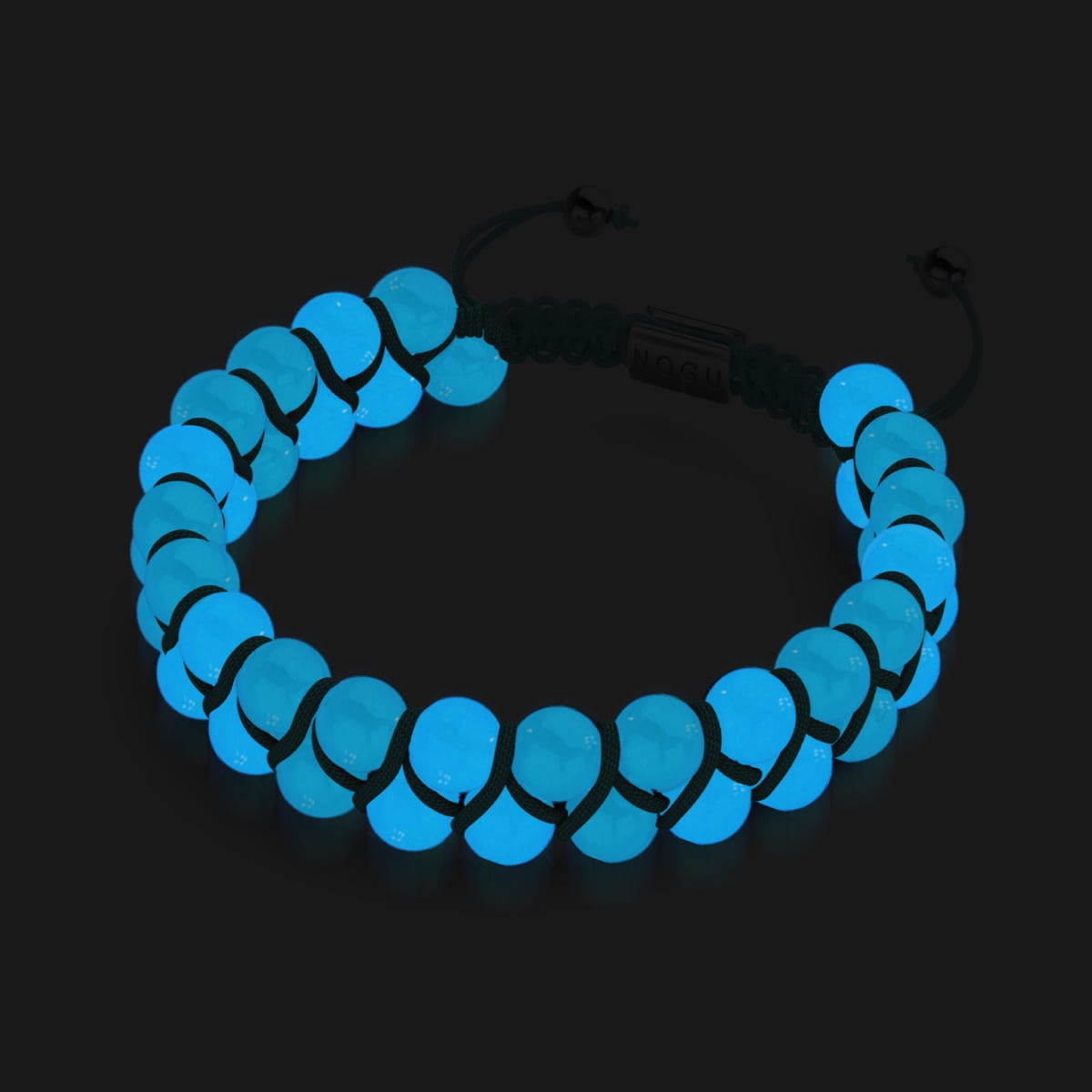 Ultramarin x Porzellan | Lumos Keramik | Vitality Makramee Armband