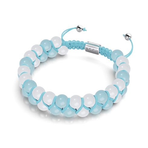 Ultramarin x Porzellan | Lumos Keramik | Vitality Makramee Armband