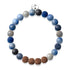 Elementare Energie | Blauer Aventurin x Rudraksha | Mala-Armband