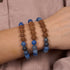 Elementare Energie | Blauer Aventurin x Rudraksha | Mala-Armband