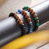 Elementare Energie | Blauer Aventurin x Rudraksha | Mala-Armband