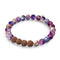 Gaia | Lila Regalit x Rudraksha | Mala-Armband