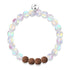 Ganzheitliches Leuchten | Meerjungfrauenglas x Rudraksha | Mala-Armband