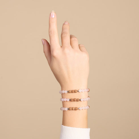Gesetz der Anziehung | Edelstein Rudraksha | Mala Armband