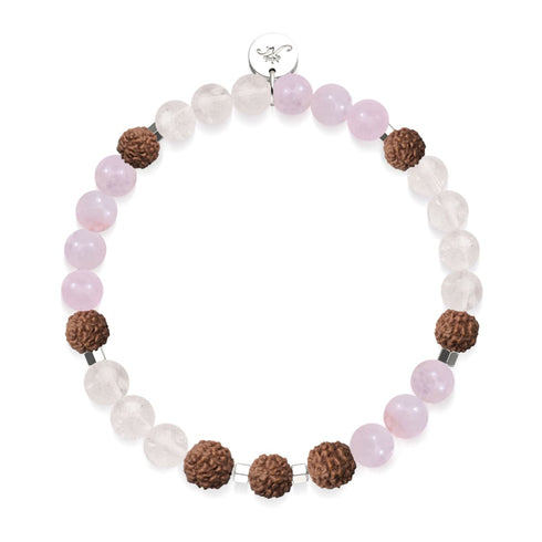 Gesetz der Anziehung | Edelstein Rudraksha | Mala Armband