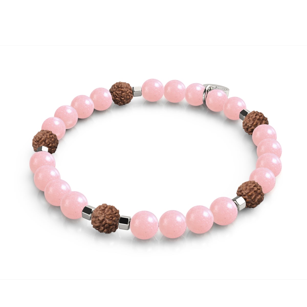 Licht des Nirvana | Edelstein x Lumos Rudraksha | Mala-Armband