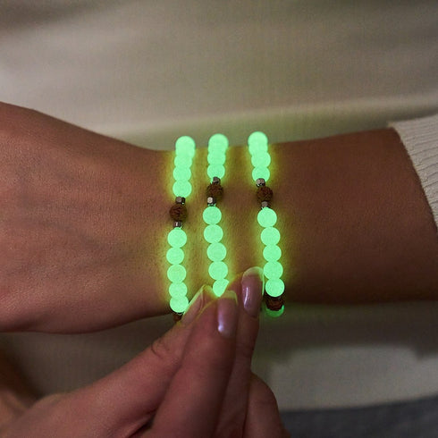 Licht des Nirvana | Edelstein x Lumos Rudraksha | Mala-Armband