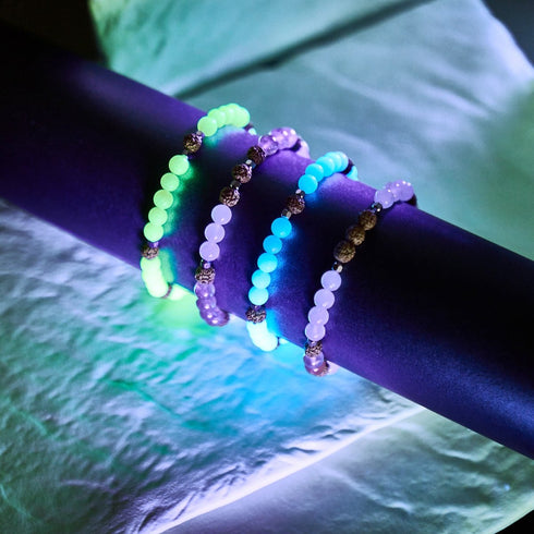 Licht des Nirvana | Edelstein x Lumos Rudraksha | Mala-Armband
