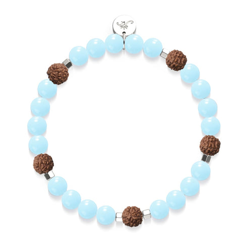 Licht von Samsara | Edelstein x Lumos Rudraksha | Mala-Armband
