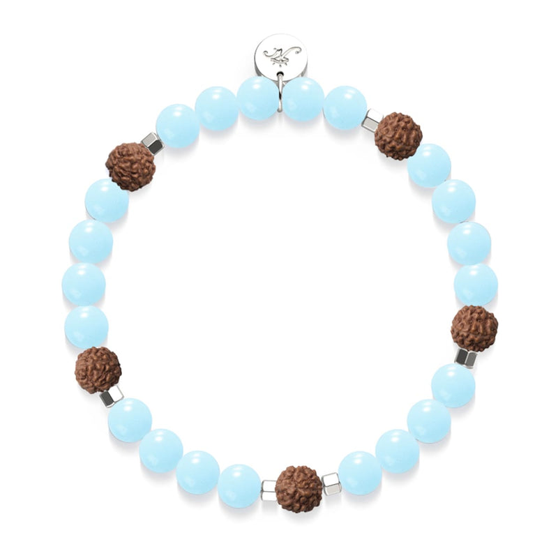 Licht von Samsara | Edelstein x Lumos Rudraksha | Mala-Armband