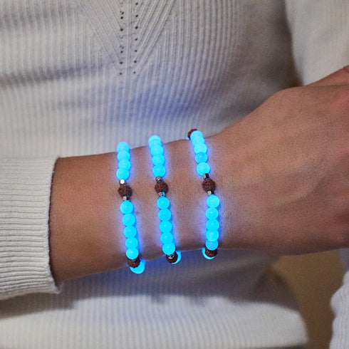 Licht von Samsara | Edelstein x Lumos Rudraksha | Mala-Armband