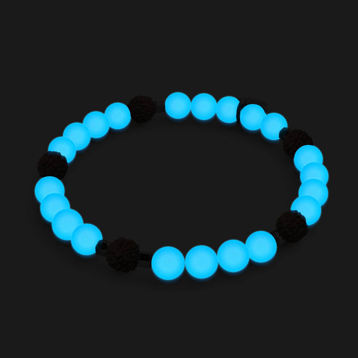 Licht von Samsara | Edelstein x Lumos Rudraksha | Mala-Armband