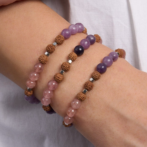 Mandala | Edelstein Rudraksha | Mala Armband