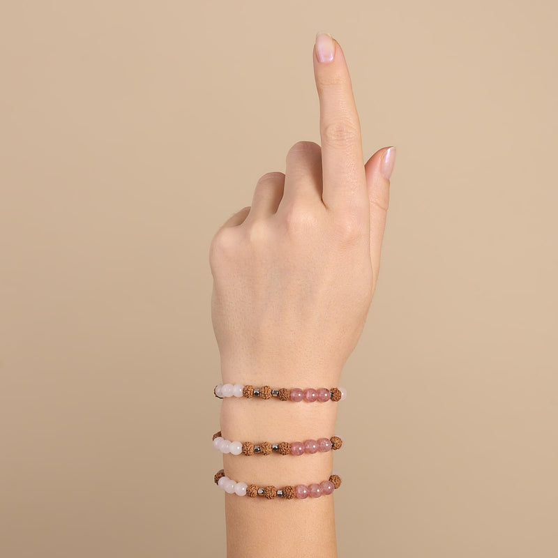 Metaphysisch | Edelstein Rudraksha | Mala Armband