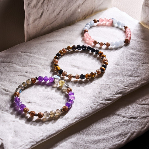 Metaphysisch | Edelstein Rudraksha | Mala Armband