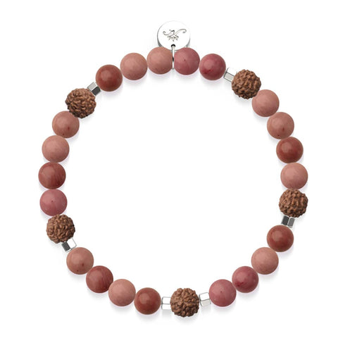 Pfad der Freude | Edelstein Rudraksha | Mala Armband