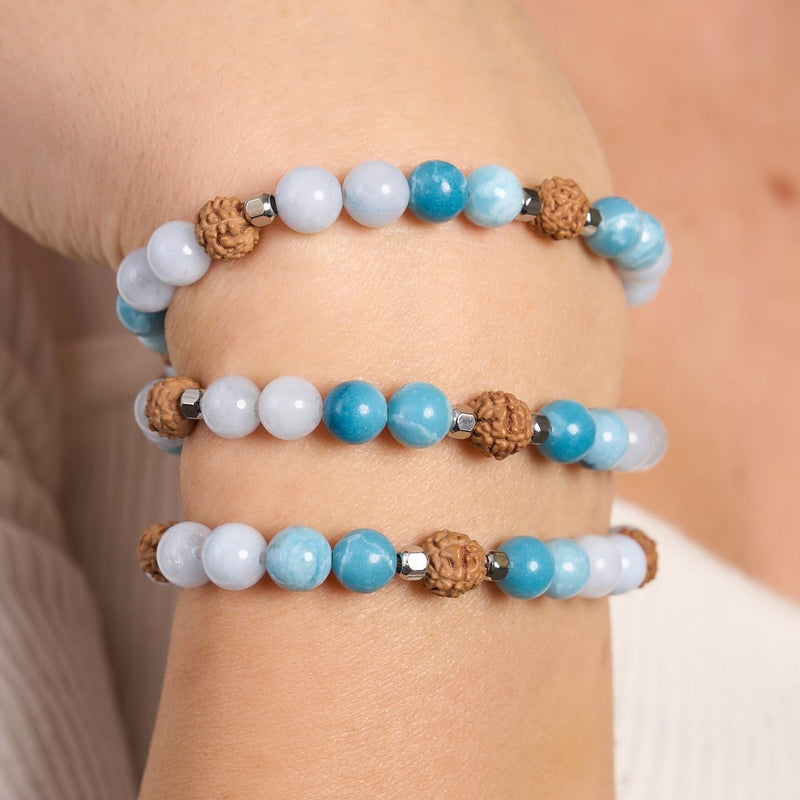 Prana | Edelstein Rudraksha | Mala Armband