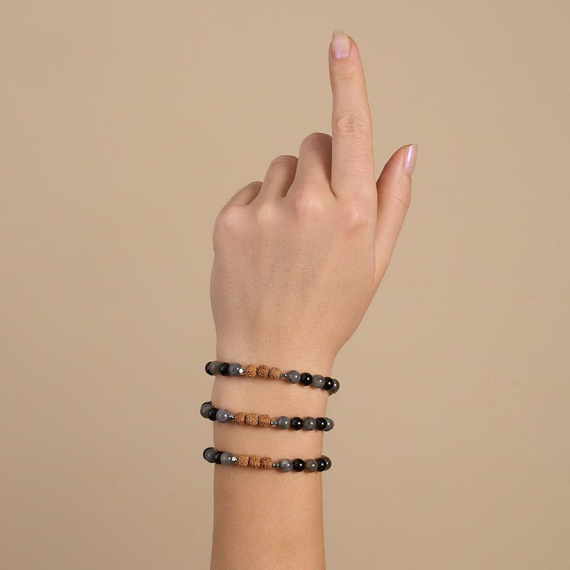 Sensei | Edelstein Rudraksha | Mala Armband