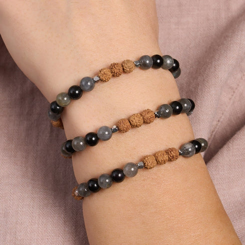 Sensei | Edelstein Rudraksha | Mala Armband