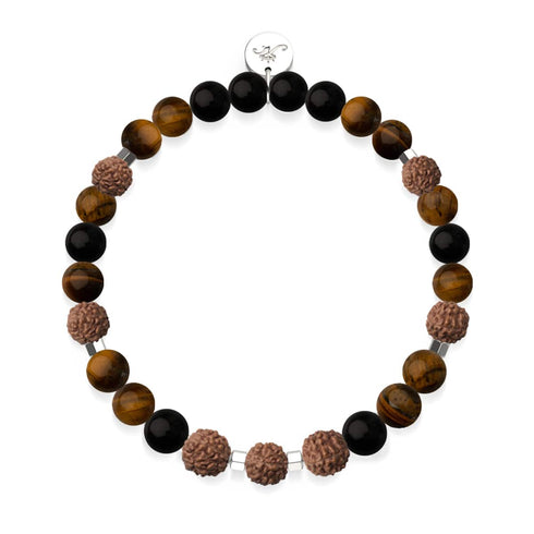 Schamane | Edelstein Rudraksha | Mala Armband