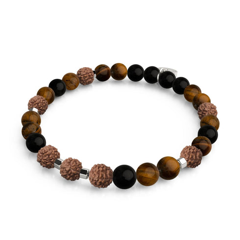 Schamane | Edelstein Rudraksha | Mala Armband