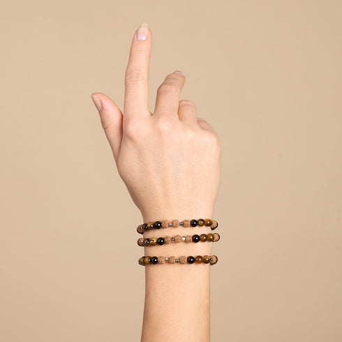 Schamane | Edelstein Rudraksha | Mala Armband