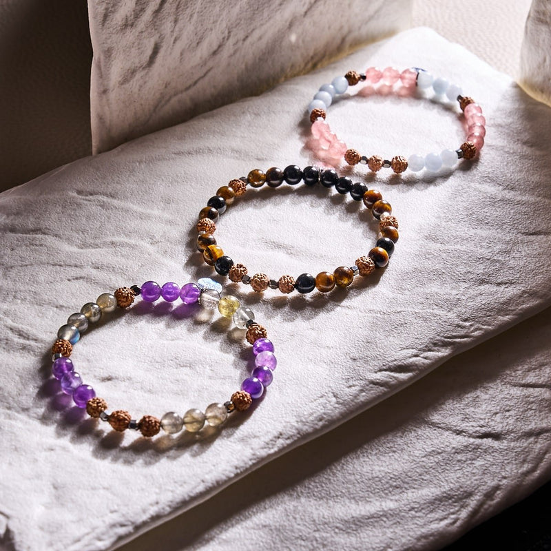 Shaolin Mönch | Edelstein Rudraksha | Mala Armband