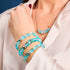 Aquamarin | Silber | Meerjungfrau Glas Statement Armband