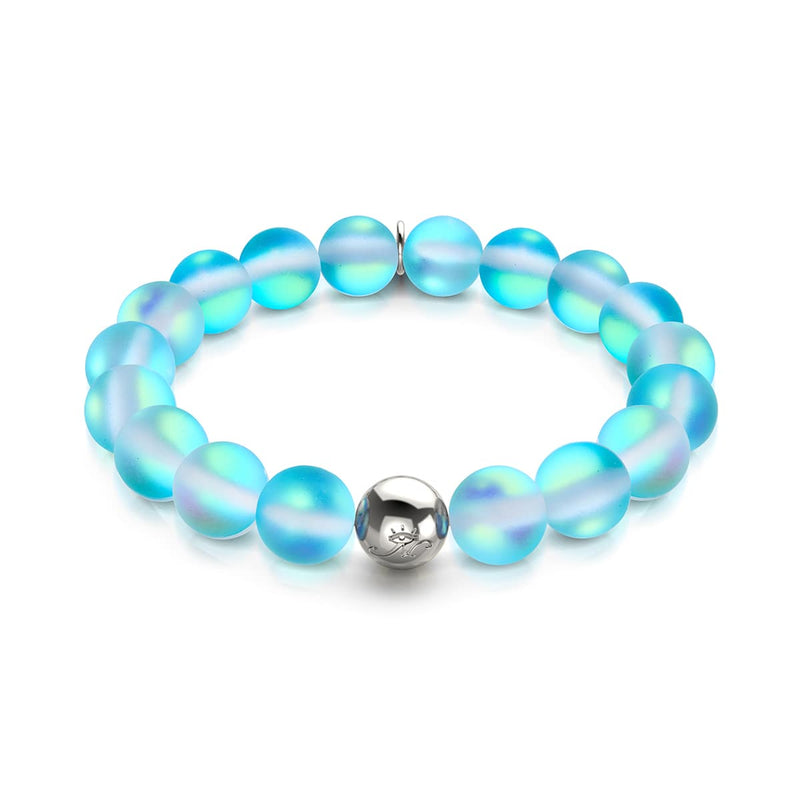 Aquamarin | Silber | Meerjungfrau Glas Statement Armband