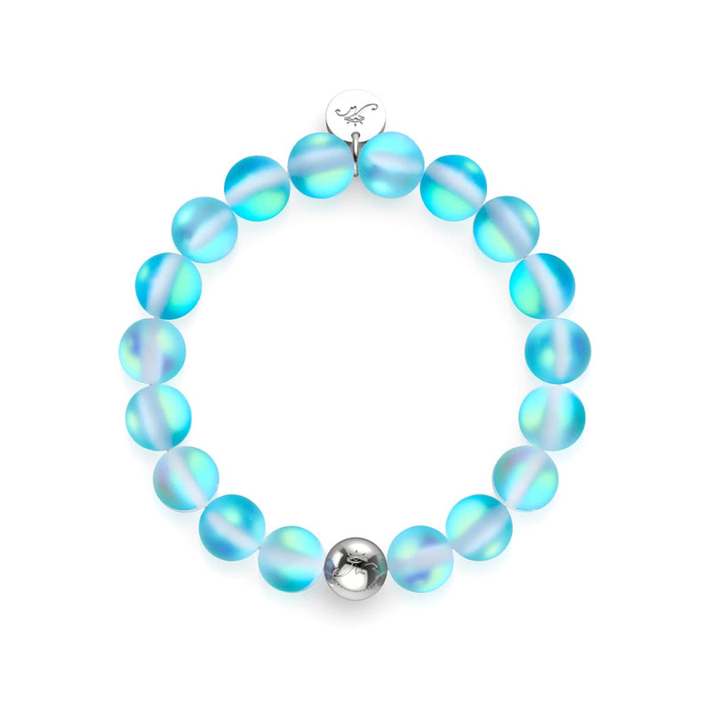 Aquamarin | Silber | Meerjungfrau Glas Statement Armband