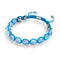 Blau | Aquamarin | Silber | Meerjungfrau Glas Charmballa Armband