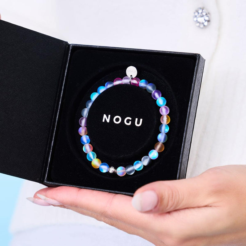 Kaugummi | Silber | Meerjungfrau Glasperlenarmband