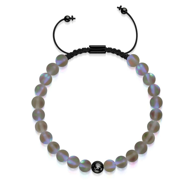 Schokolade | Rotguss | Meerjungfrau Glas Makramee Perlen Armband