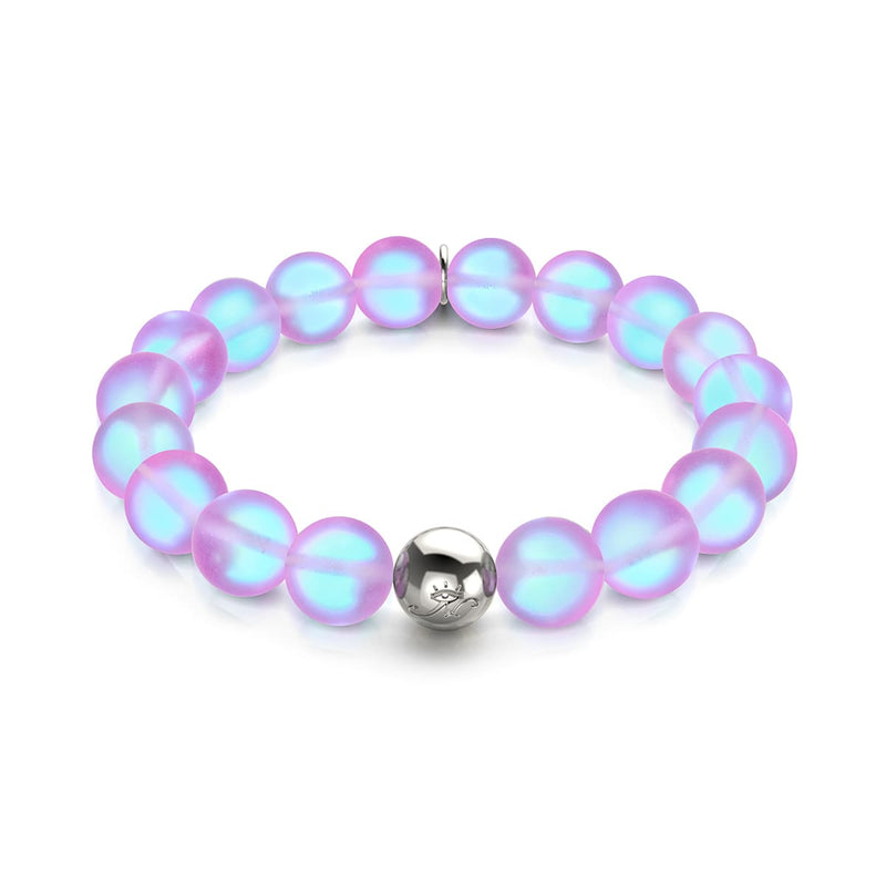 Lavendel | Silber | Meerjungfrau Glas Statement Armband