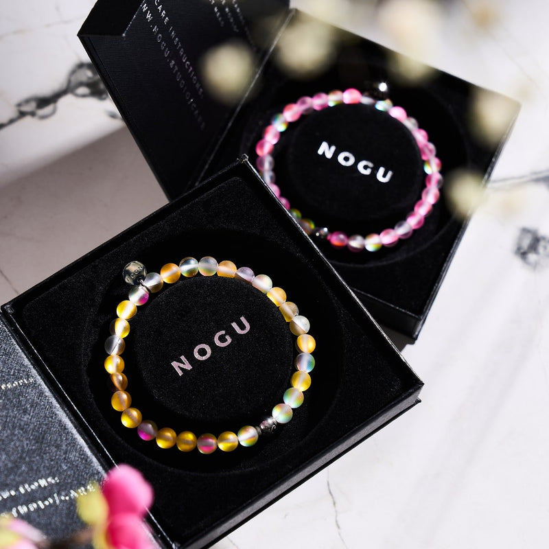 Limonade | Silber | Meerjungfrau Glasperlenarmband