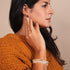 Pfirsich | 925 Sterling Gold Vermeil | Meerjungfrau Glasperlenarmband