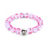 Rosa | Silber | Meerjungfrau Glas Statement Armband