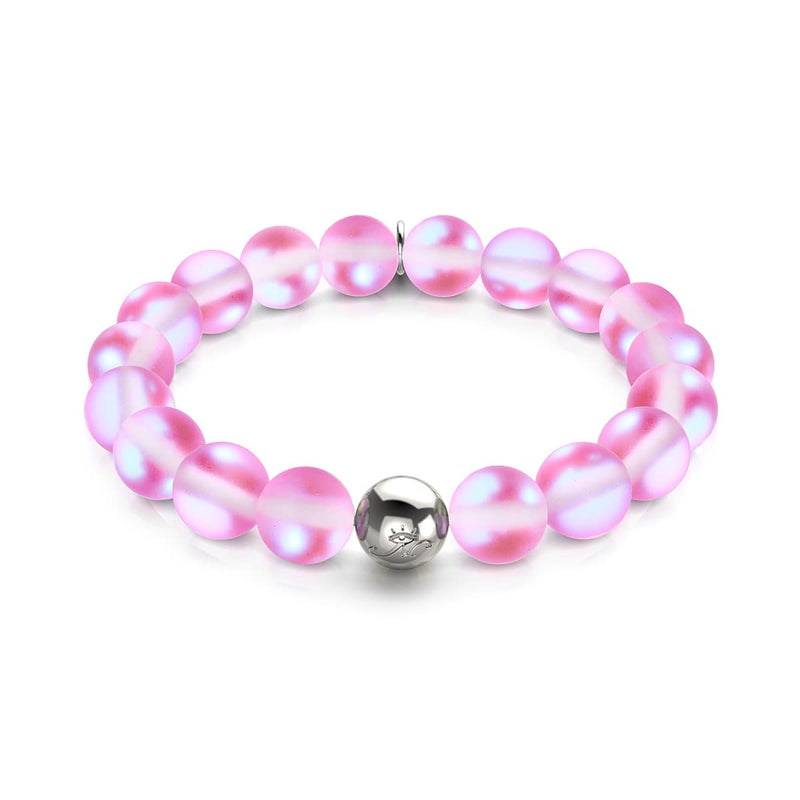Rosa | Silber | Meerjungfrau Glas Statement Armband