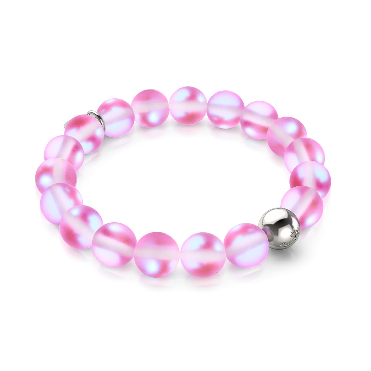 Rosa | Silber | Meerjungfrau Glas Statement Armband