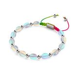 Regenbogenweiß | Meerjungfrau Glas Ozean Ei Armband