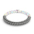 Regenbogenweiß | Silber | Meerjungfrauenglas x Links of Love Armband