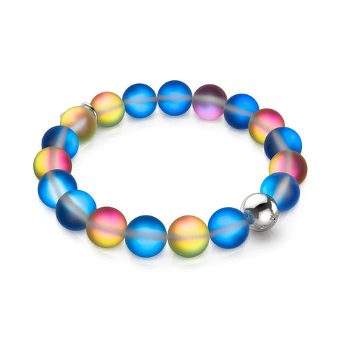 Einhorn Blau | Silber | Meerjungfrau Glas Statement Armband