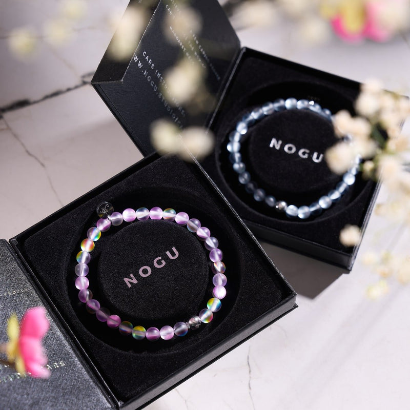 Einhorn Lila | Silber | Meerjungfrau Glasperlenarmband