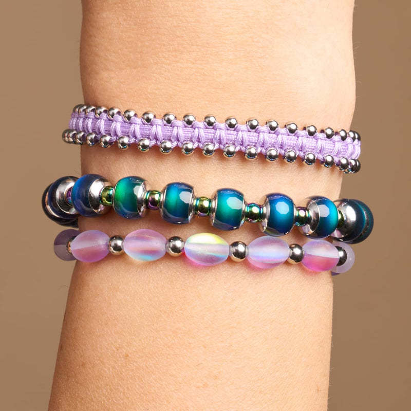 Violetter Blitz | Meerjungfrau Glas Ozean Ei Armband