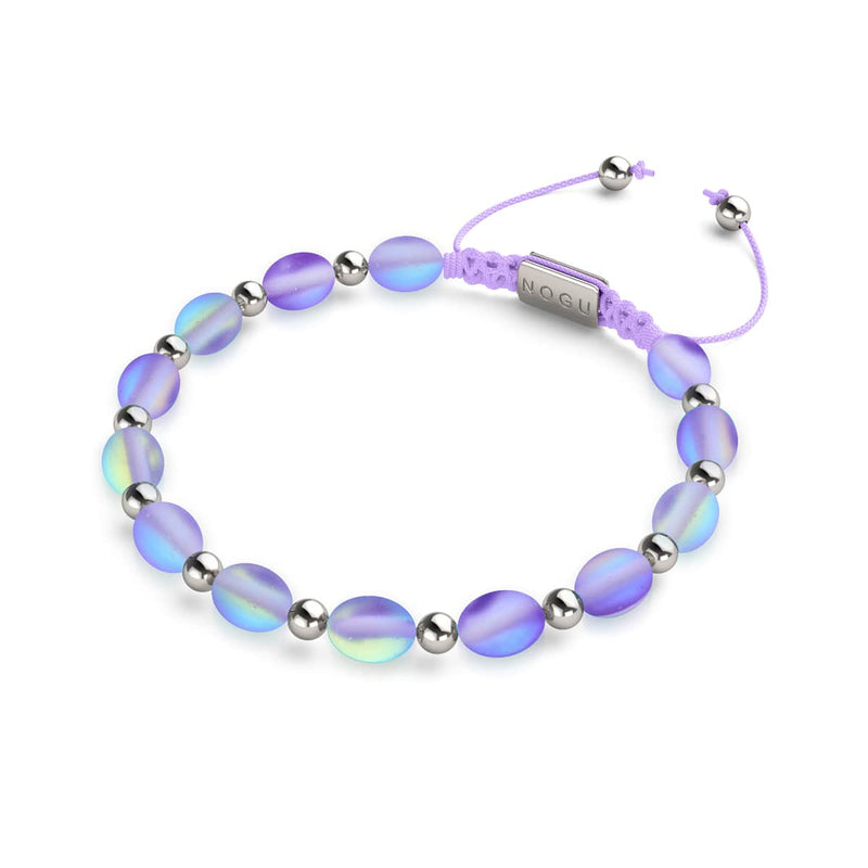 Violetter Blitz | Meerjungfrau Glas Ozean Ei Armband