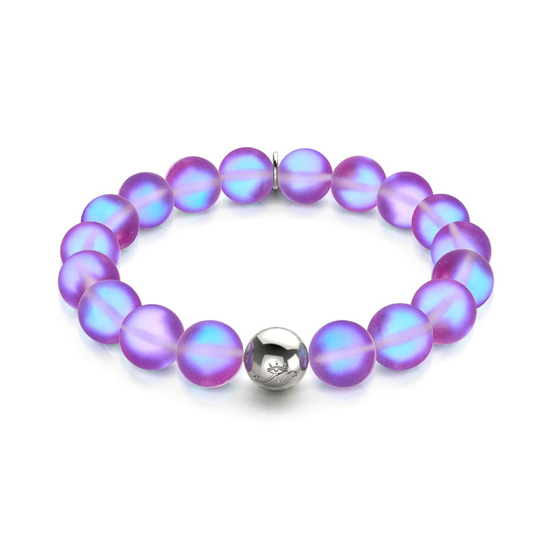 Violett | Silber | Meerjungfrau Glas Statement Armband
