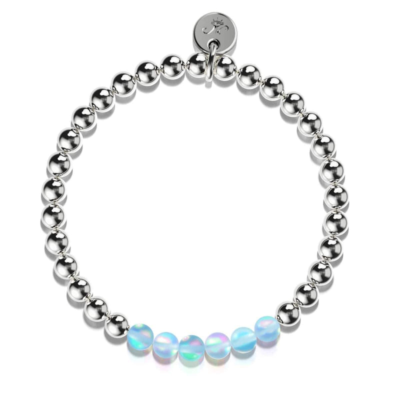 Aquamarin | Silber | Meerjungfrau Glas Ausdruck Armband