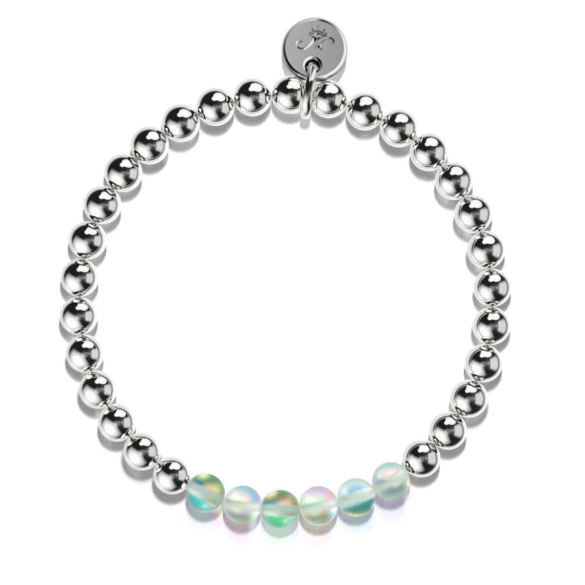 Smaragd | Silber | Meerjungfrau Glas Ausdruck Armband