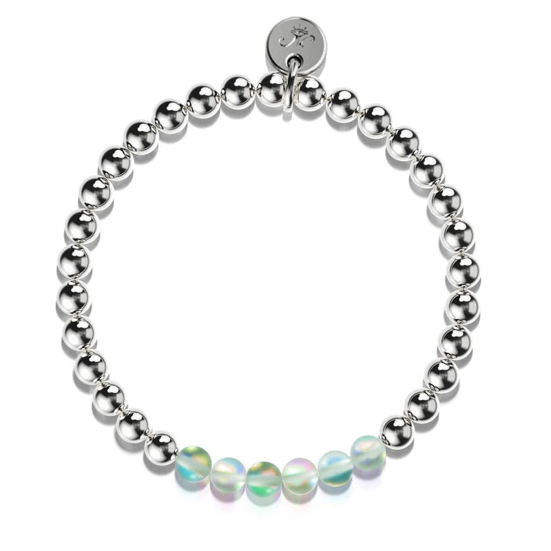 Smaragd | Silber | Meerjungfrau Glas Ausdruck Armband